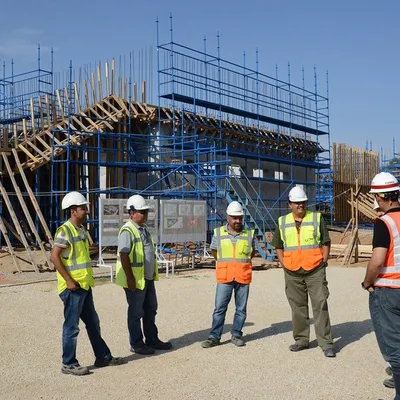 Estrutura em construção por Vale do Caia Construções